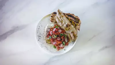 Merguez-spiced lamb tartare