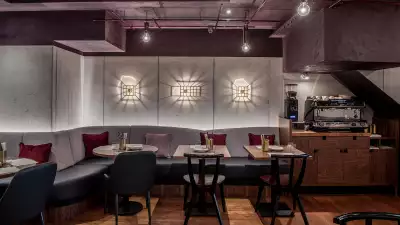 Corner booths in Soho's Flavour Bastard