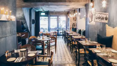 Inside of Suvlaki, Shoreditch
