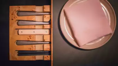 The cutlery drawers at The Laughing Heart