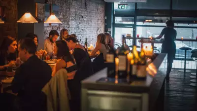 The dining room at The Laughing Heart