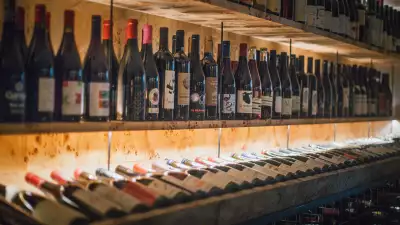 The wine selection at The Laughing Heart