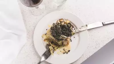 Coal Rooms coal-roasted cauliflower, miso-bagna-cauda and furikake