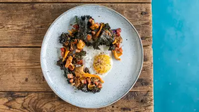 Mushrooms and egg at Salon, Brixton