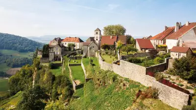 Ch&acirc;teau Chalon typifies the pretty landscapes of the Jura region