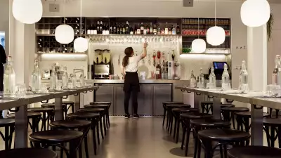 Inside Pastaio, Carnaby