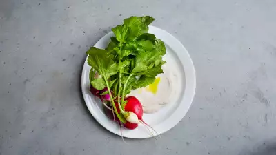Cod roe and radishes from the Garden Caf&eacute;