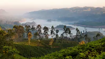 Lake Castlereagh in Sri Lanka's tea country
