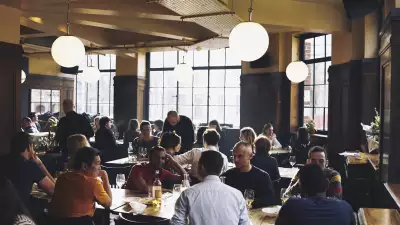The dining room at Brat in Shoreditch