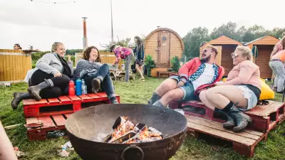 People kicking back at Standon Calling