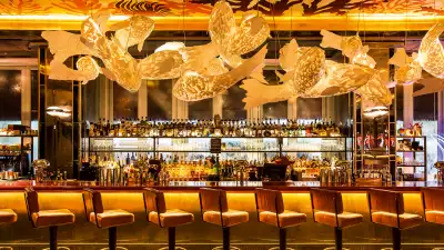 The bar at Sexy Fish, Mayfair