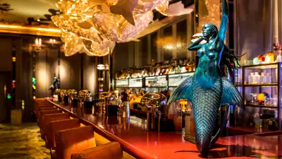 The bar at Sexy Fish, Mayfair