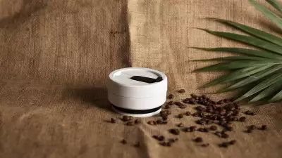 STOJO collapsible cup in black