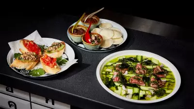 Bangkok bruschetta, khao tung and the Weeping Wolf lamb dish at Greyhound Café
