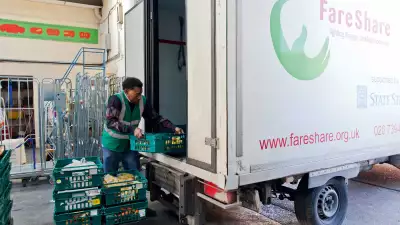 FareShare volunteers loading the van