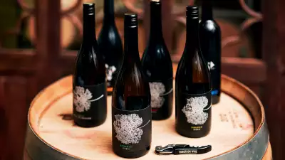London Cru's multiple award winning wine-leaf label are designed by highly respected design agency The Partners