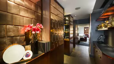The dining room at Pied à Terre in Fitzrovia