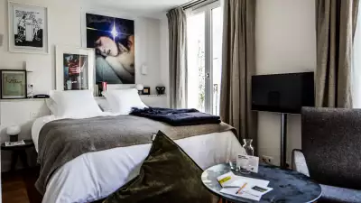 A hotel room at Le Pigalle in Paris