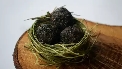 Mānuka smoked chocolate truffles