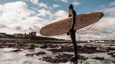 Glenmorangie's Beyond the Cask surfboard, creation in collaboration with Grain Surfboards