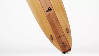 Glenmorangie's Beyond the Cask surfboard, creation in collaboration with Grain Surfboards