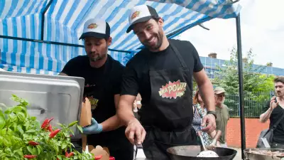 Paul Ambrose (right) with business partner Rich Oakes (left)