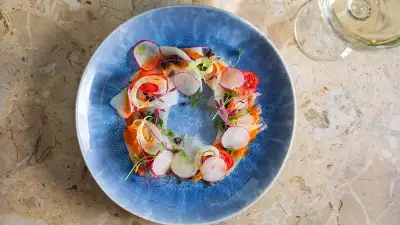 Sea bream crudo at Rambla in Soho