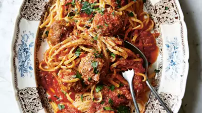 Caroline Eden's Italian street polpette pasta