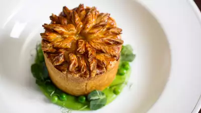 Chicken, girolle, and tarragon pie at Holborn Dining Room