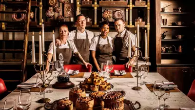 Calum Franklin and his pie squad