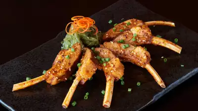 Slow-cooked lamb rack from Hutong