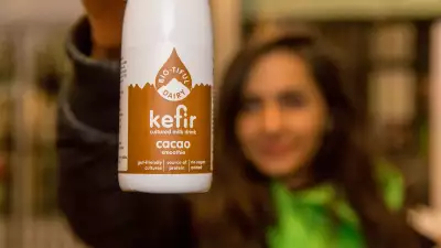 The Foodism 100 awards night 2019: Samples of kefir were handed out by Bio-tiful Dairy