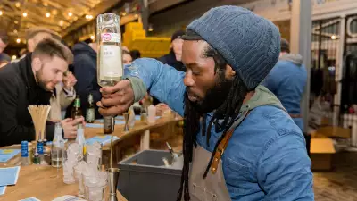 The Foodism 100 awards night 2019: The cocktail bar from category sponsors Oxley Gin, St-Germain and Santa Teresa
