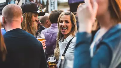 People enjoying Craft Beer Rising festival
