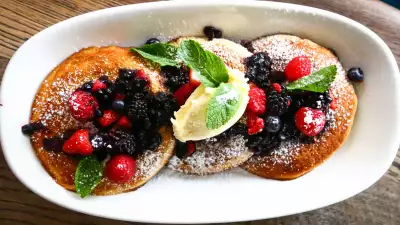 Pancakes at Riding House Cafe