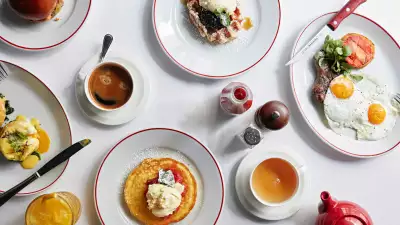 Brunch spread at Joe Allen