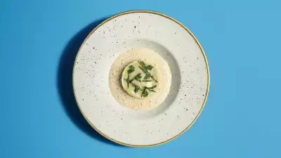 Crab lasagne with shellfish veloute from The Square