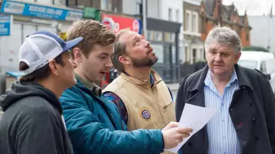 Tom Powell, Team Mondo and Ron Pattinson at the Plough Brewery in Clapham