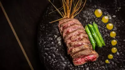Grilled Japanese wagyu ribeye