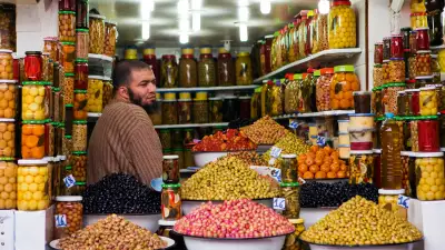 Olive stalls in Marrakech