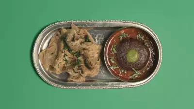 Shami kebab with chur chur paratha from Jamavar