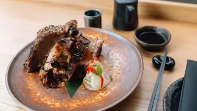 Kurobuta baby back ribs at Robata