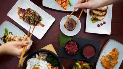 Japanese spread at Tsunami
