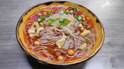 Sweet potato noodles at Xi'an Biang Biang