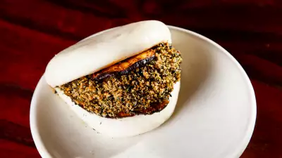 Aubergine bao at BAO Borough