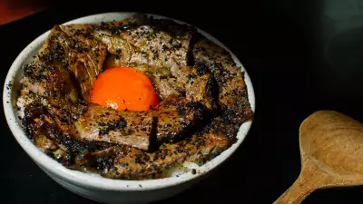 40 Day Aged Beef, Taipei Butter Rice at BAO Borough