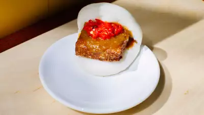 Curry cheese bao at BAO Borough