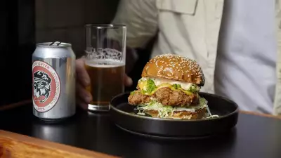 A burger from Coqfighter in Soho