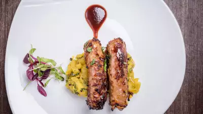 Duck sausage at Caf&eacute; Spice Namaste
