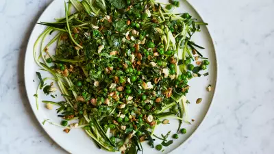The Detox Kitchen Courgette Pea Salad